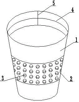 Novel disposable paper cup