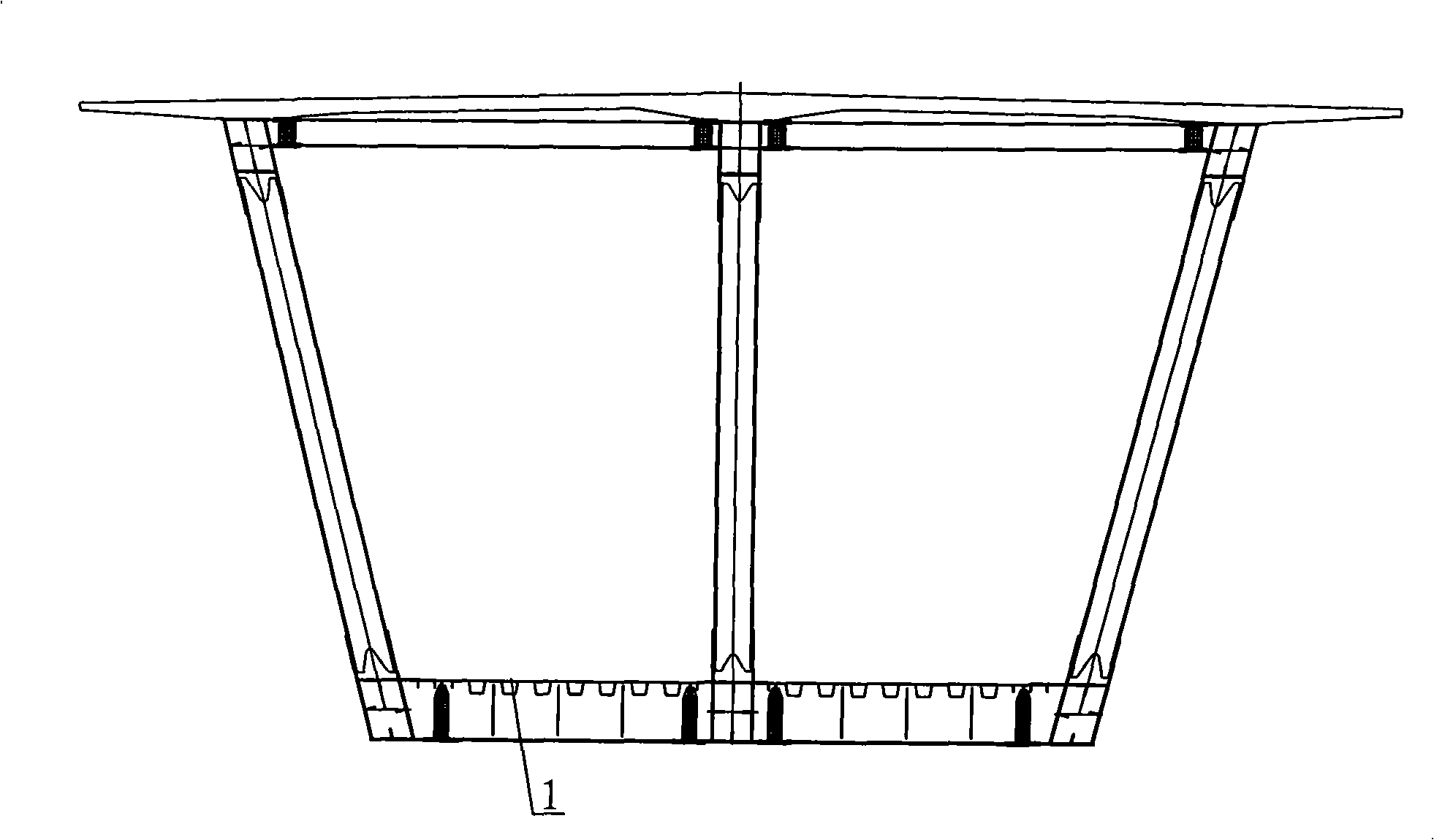 High-speed railway orthotropic slab integral steel deck construction