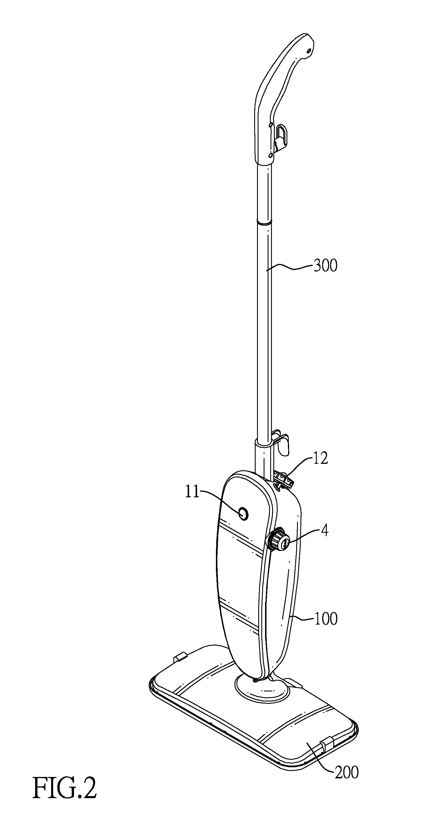 Self-feeding steam mop