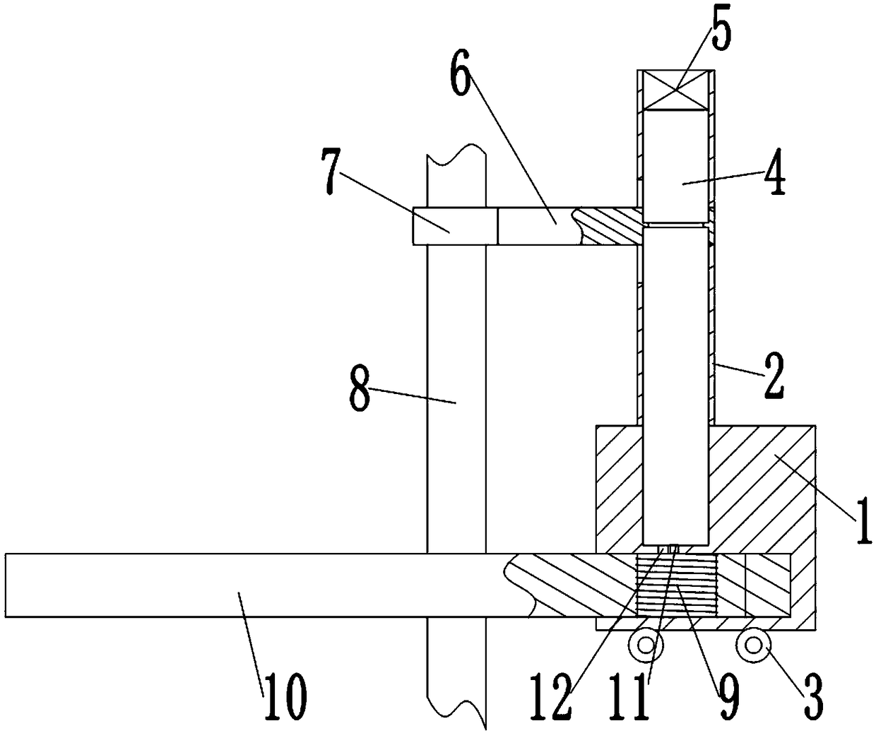 Plum planting device and use method thereof