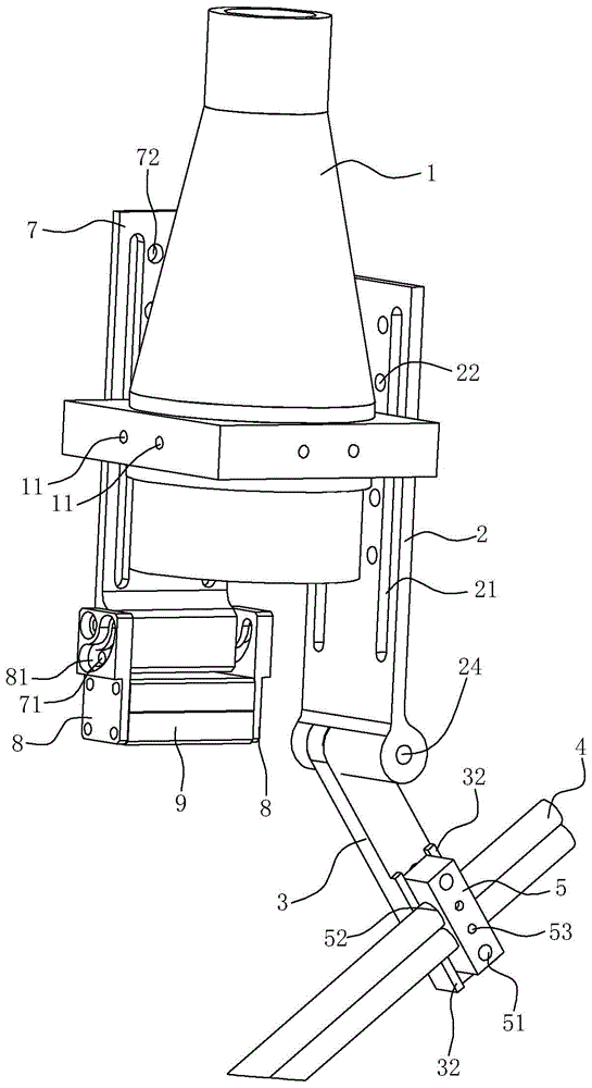 Blow protection device for pulse laser welding of thin plate stainless steel