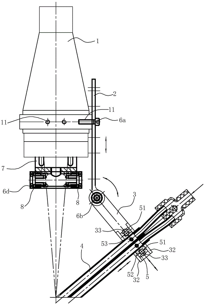 Blow protection device for pulse laser welding of thin plate stainless steel