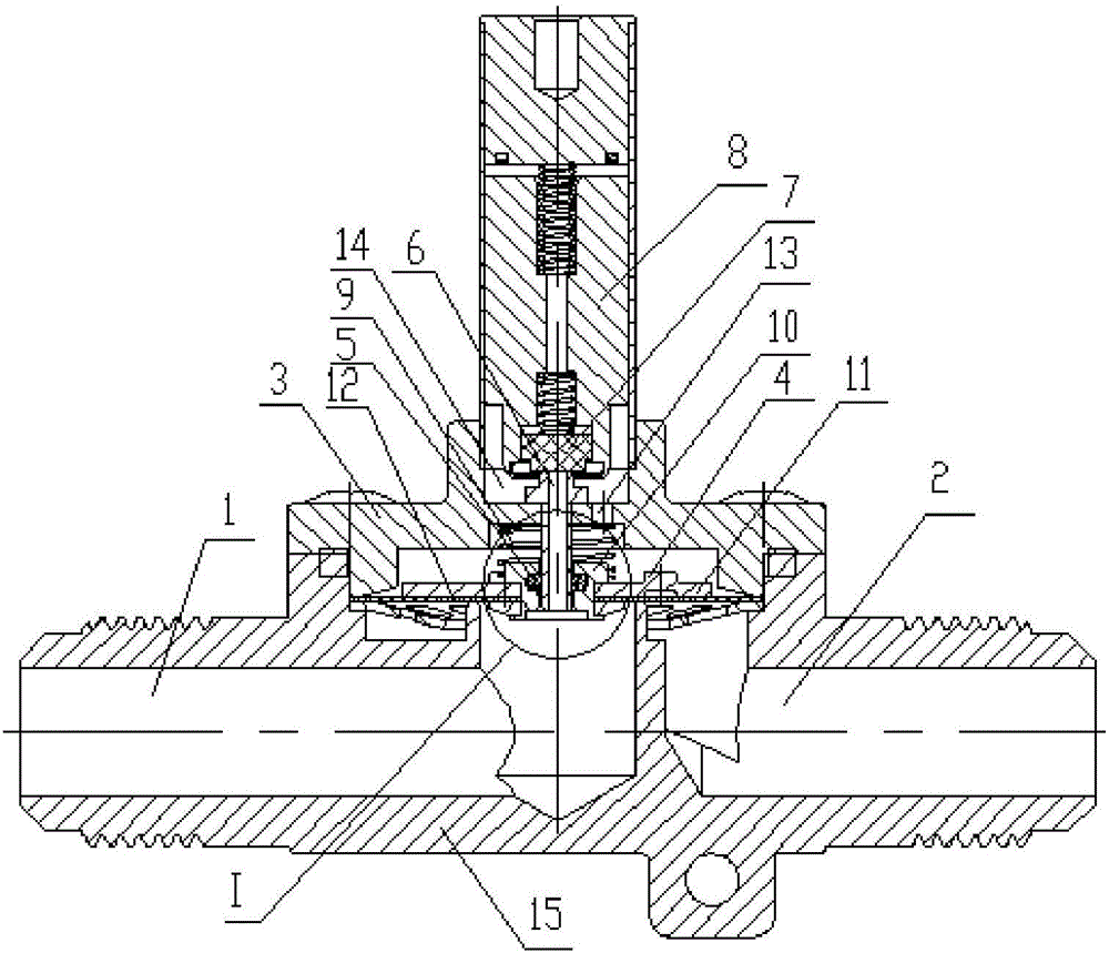 Diaphragm type pilot control solenoid valve