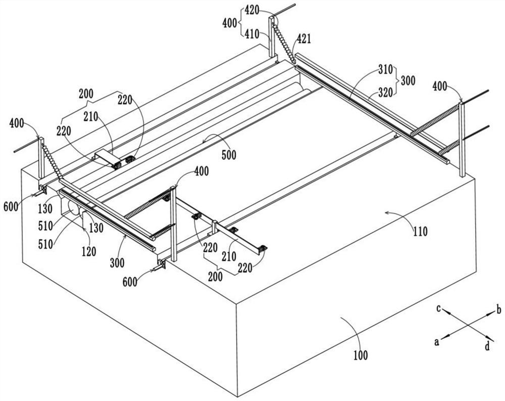 Coiled material laminating device and coiled material packaging equipment