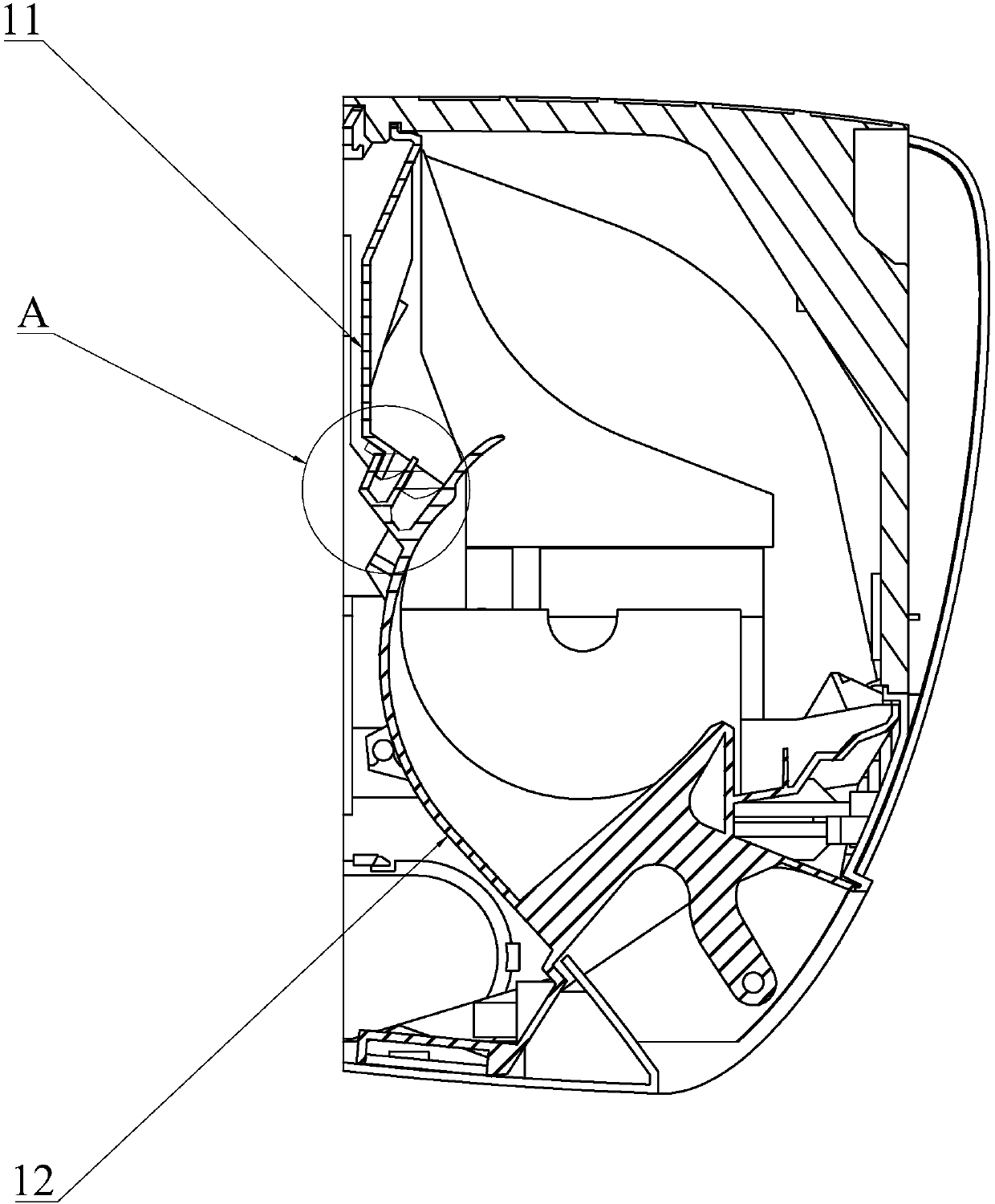 Split air conditioner indoor unit