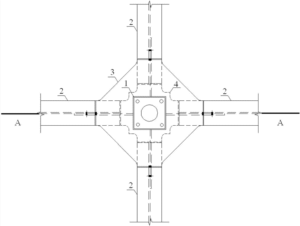 Bottom-through top-ring joint