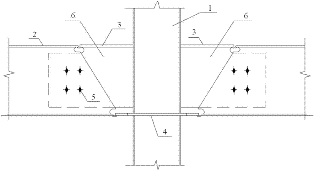 Bottom-through top-ring joint