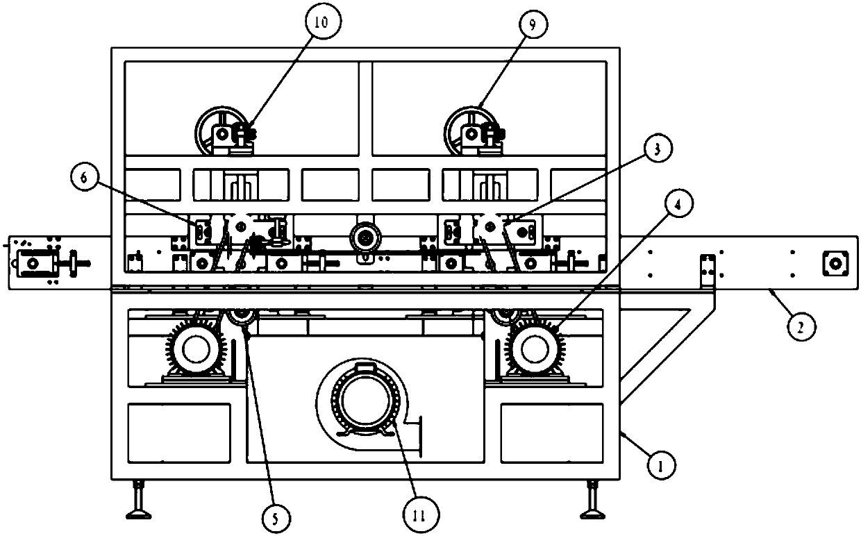 Full-automatic two-sided deburring machine