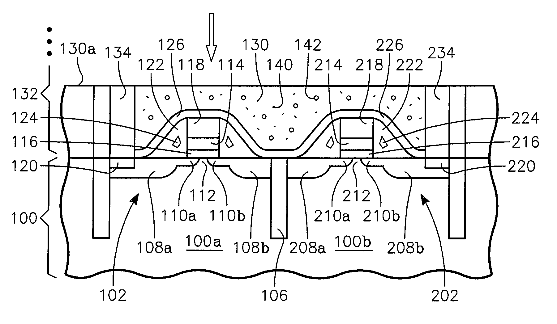 Ion implanted insulator material with reduced dielectric constant