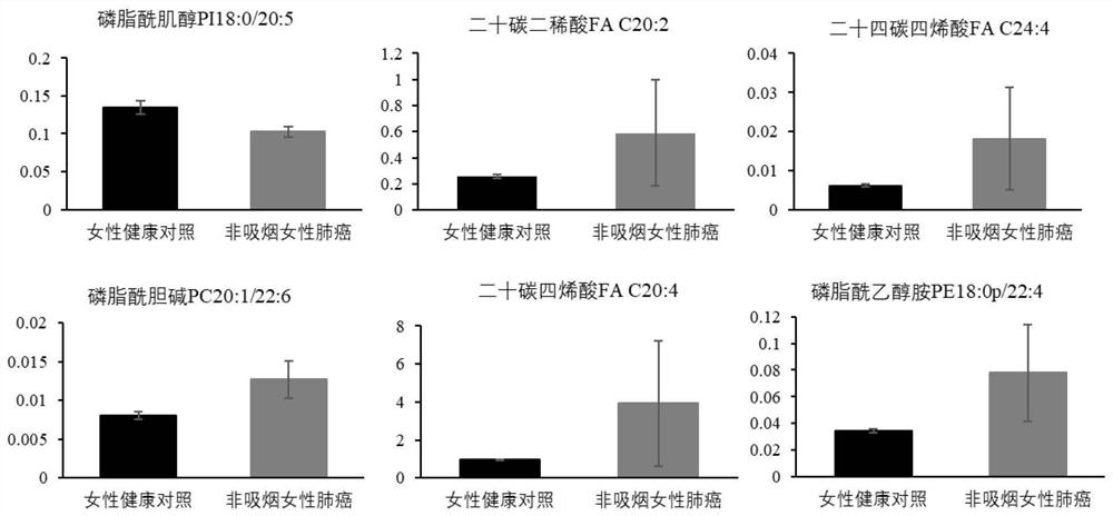 Serum lipid metabolite composition, kit and application