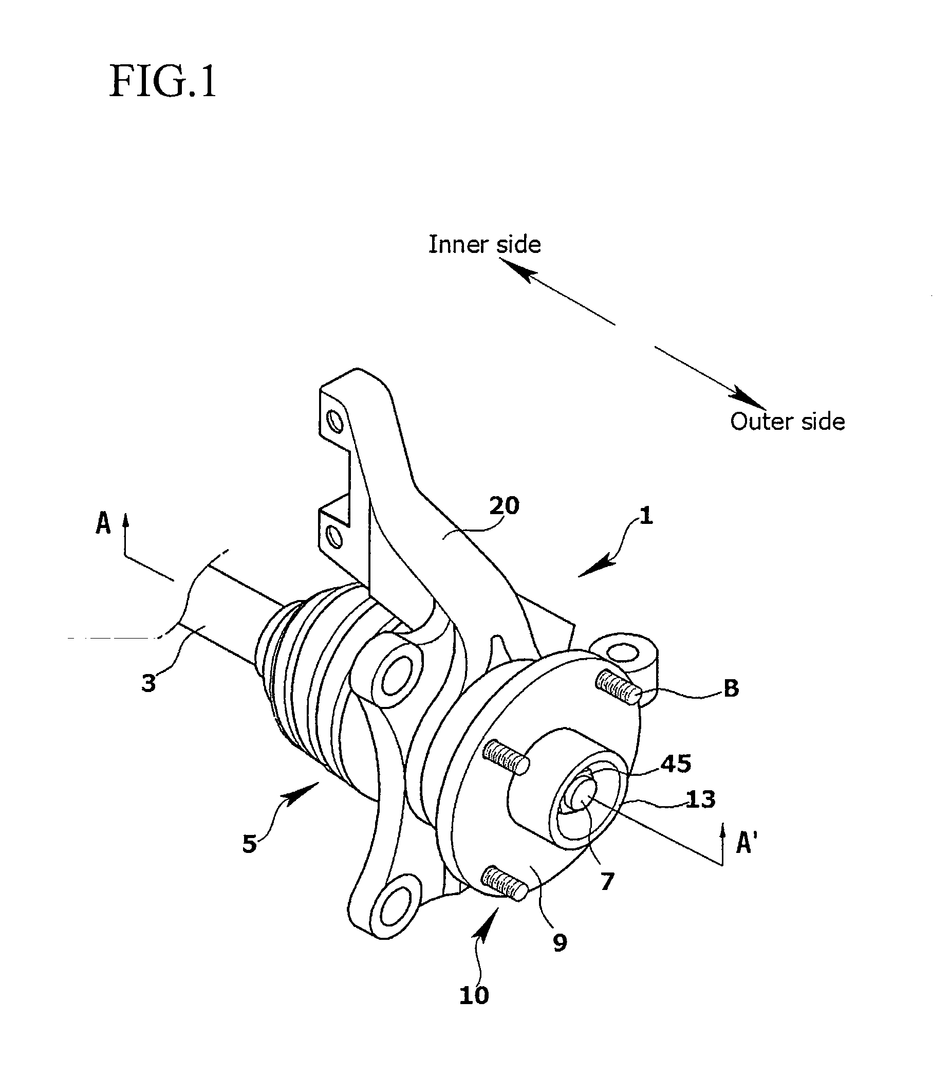 Outer ring for wheel bearing