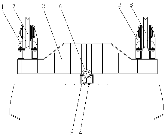 Method for adjusting deviation of hoisting point of hoist