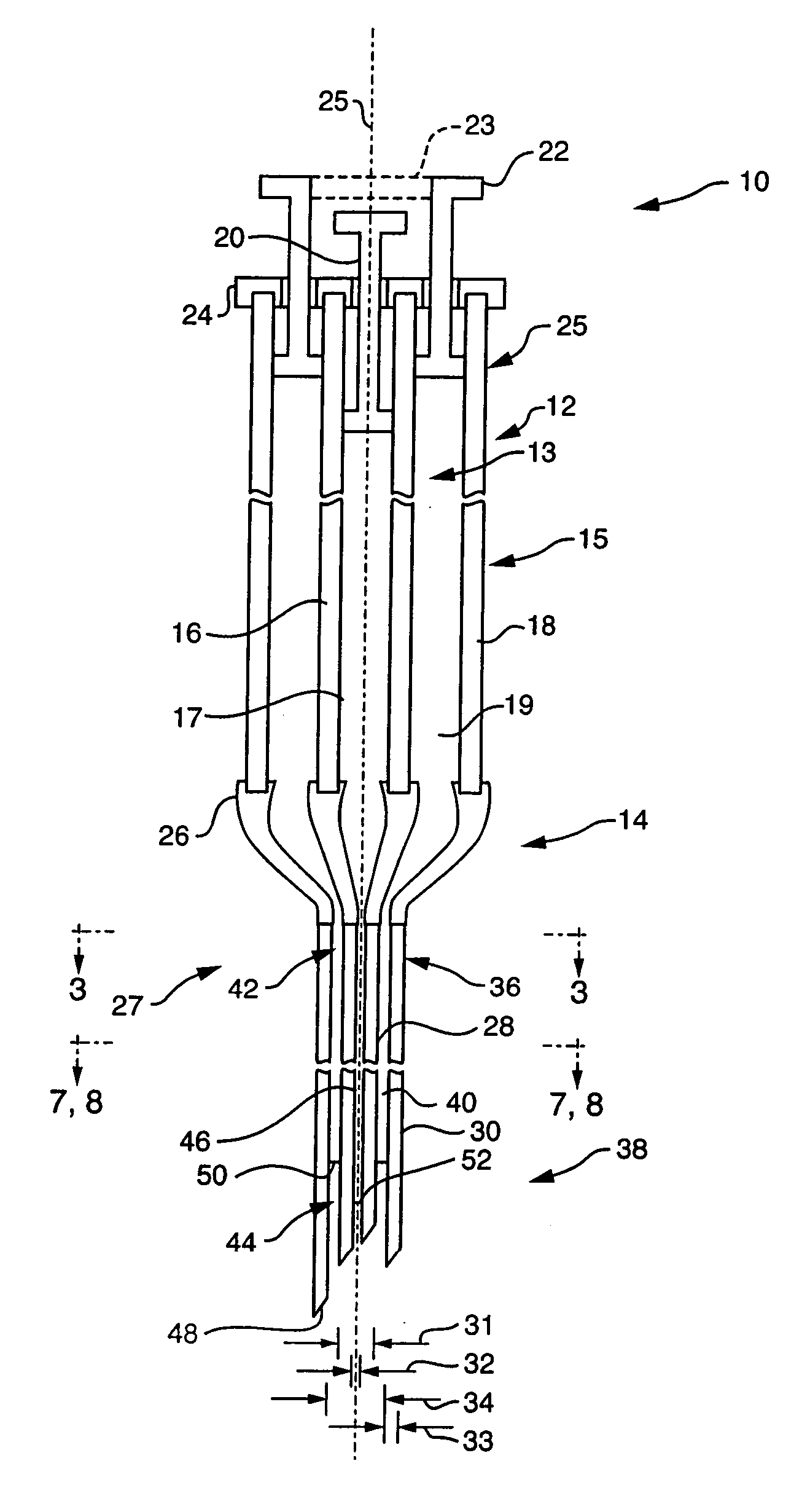 Low-loss multi-lumen injection apparatus