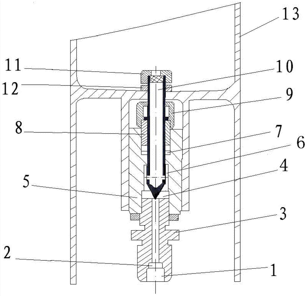 A tubular valve needle needle bottle valve