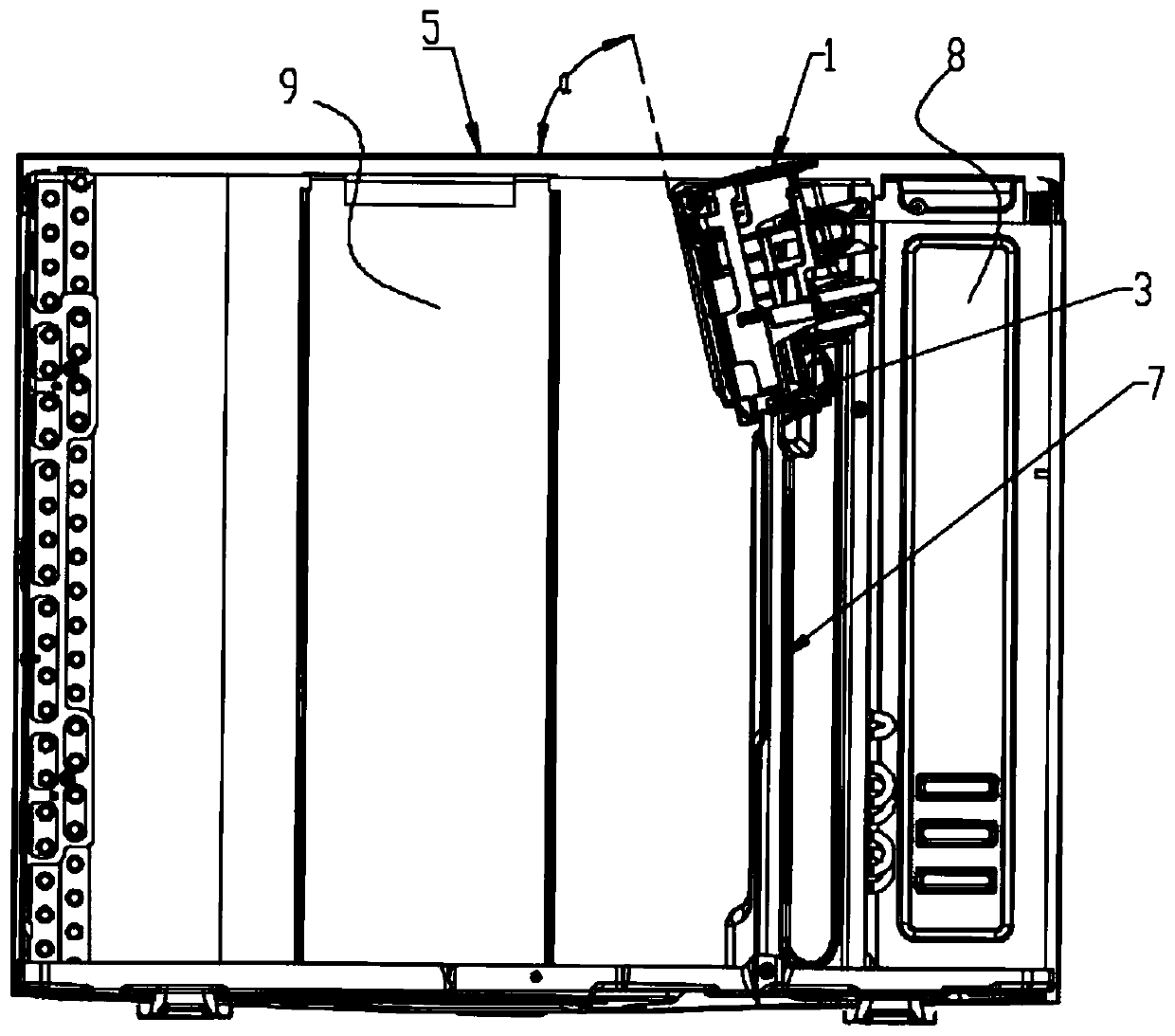 Electric appliance box installing structure, outdoor unit and air conditioner