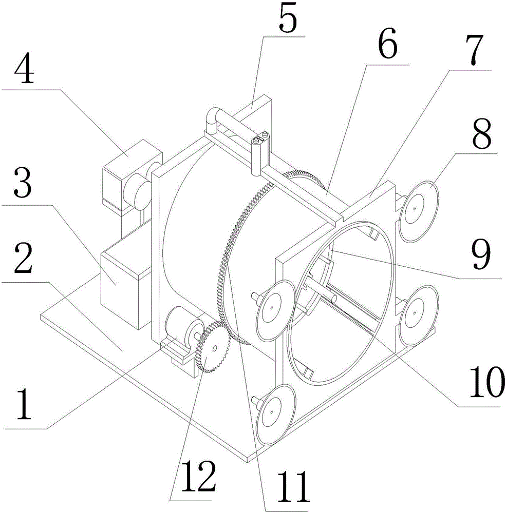 Method and device for performing automatic positioning and dotting through concrete rebound apparatus