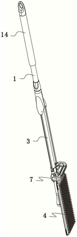 An easy-to-use self-squeezing water mop