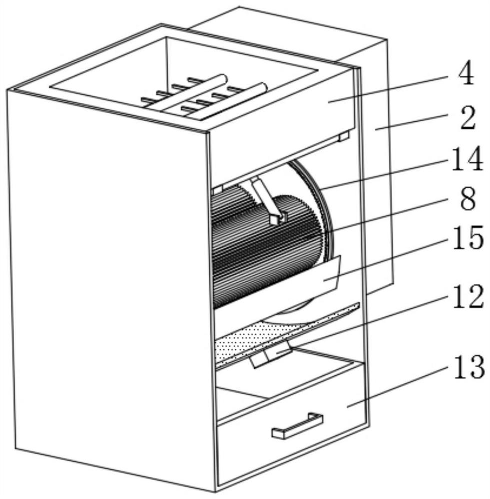 Turnover degaussing device for computer hard disk