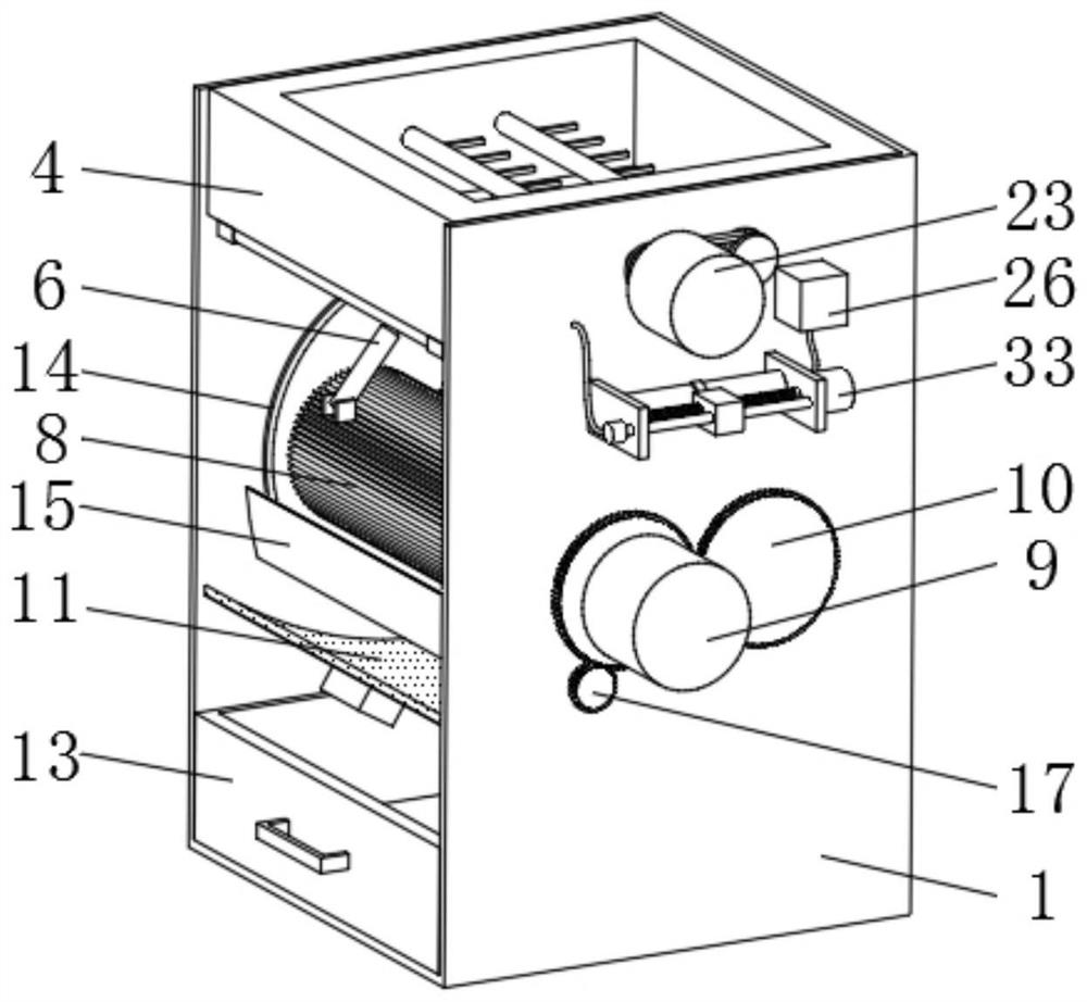 Turnover degaussing device for computer hard disk