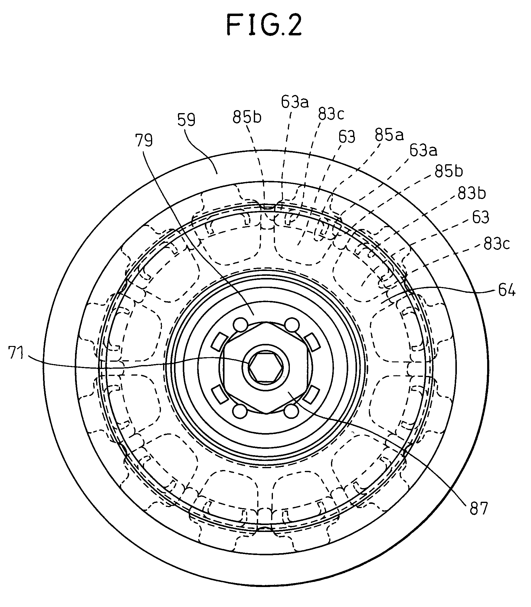 Hub for power transmission apparatus