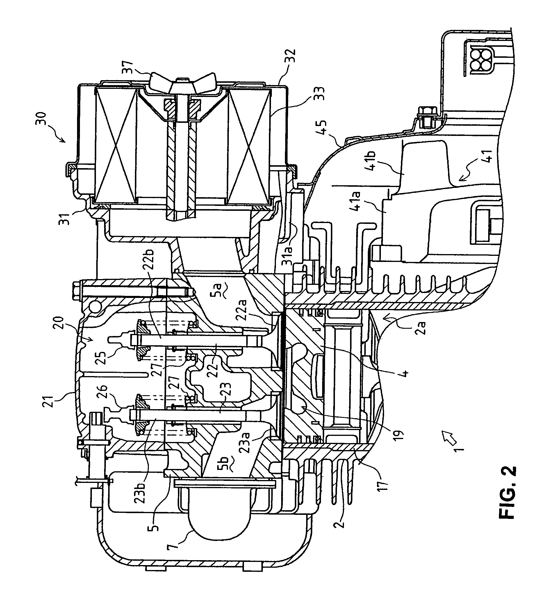 Superstructure of engine