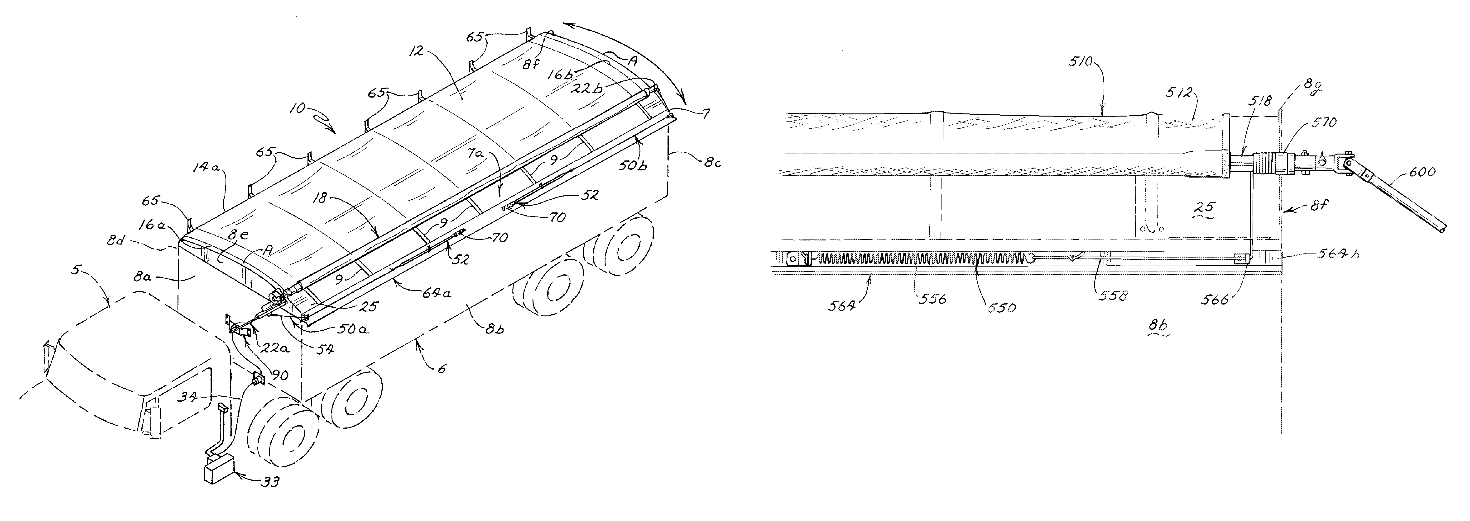 Roll-up tarp apparatus