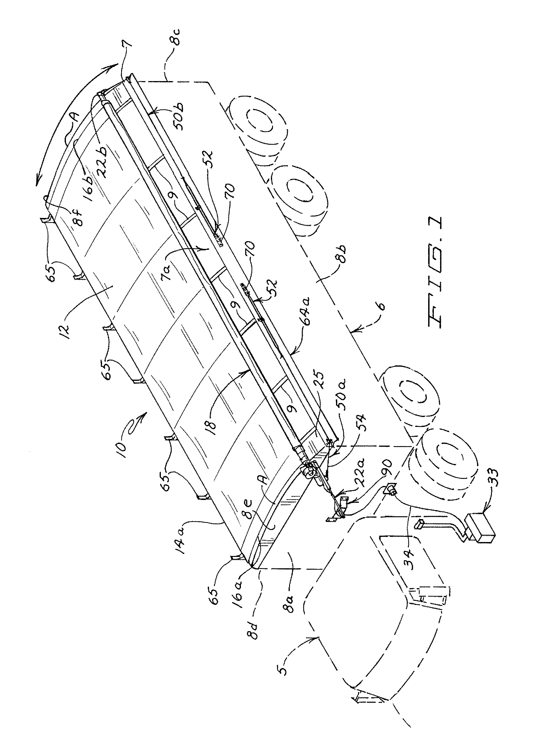 Roll-up tarp apparatus