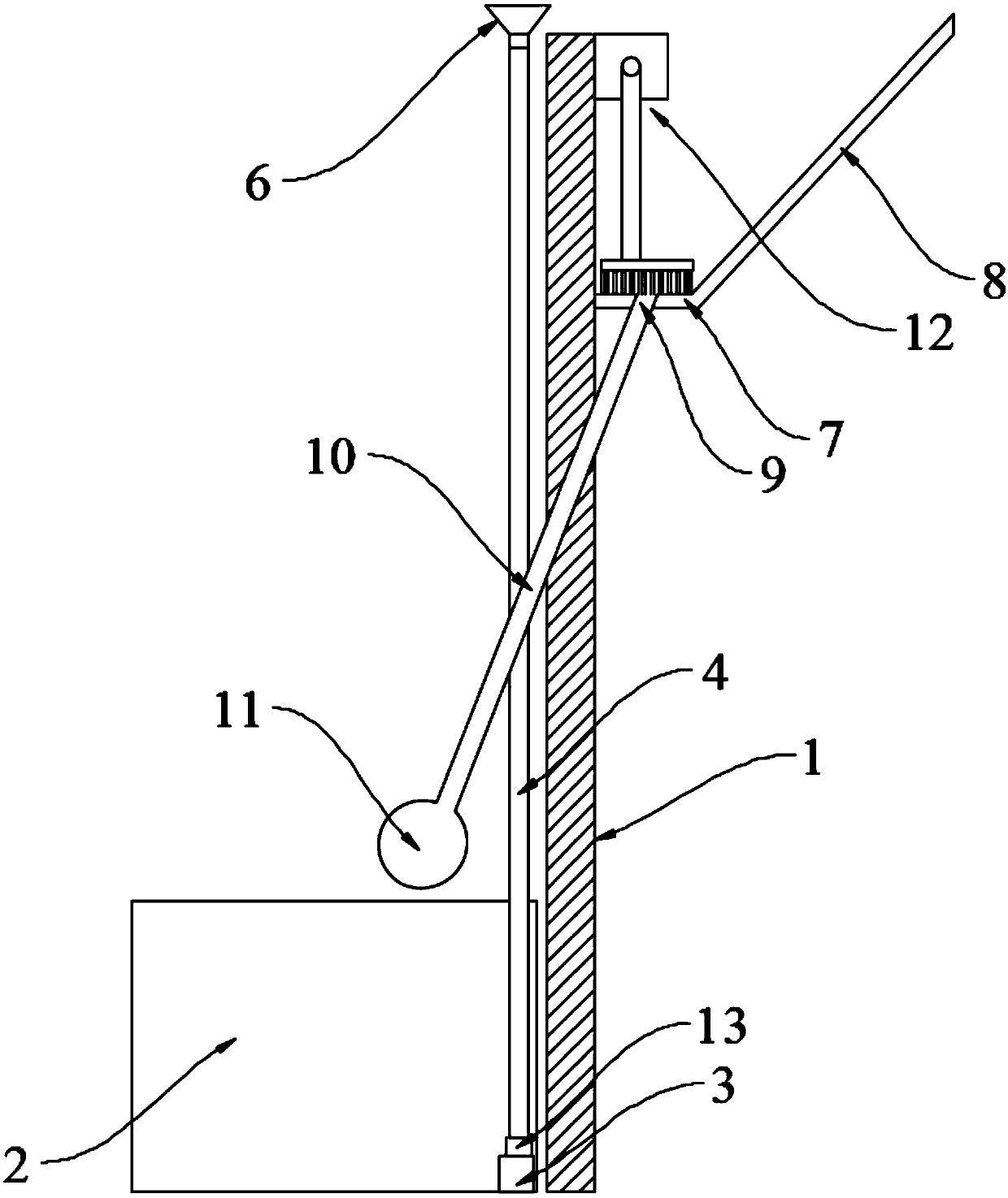 Dust removal device and dust removal monitoring system for constructional engineering