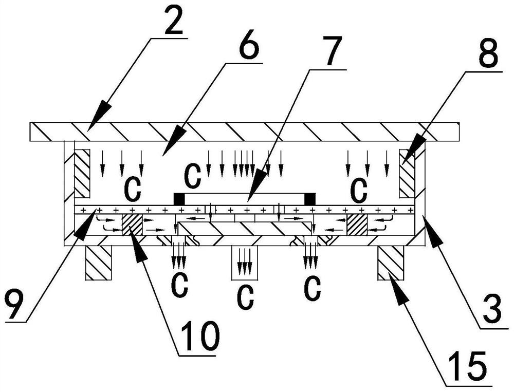 Radiation heating immersion unit cleaning and drying device and drying method thereof