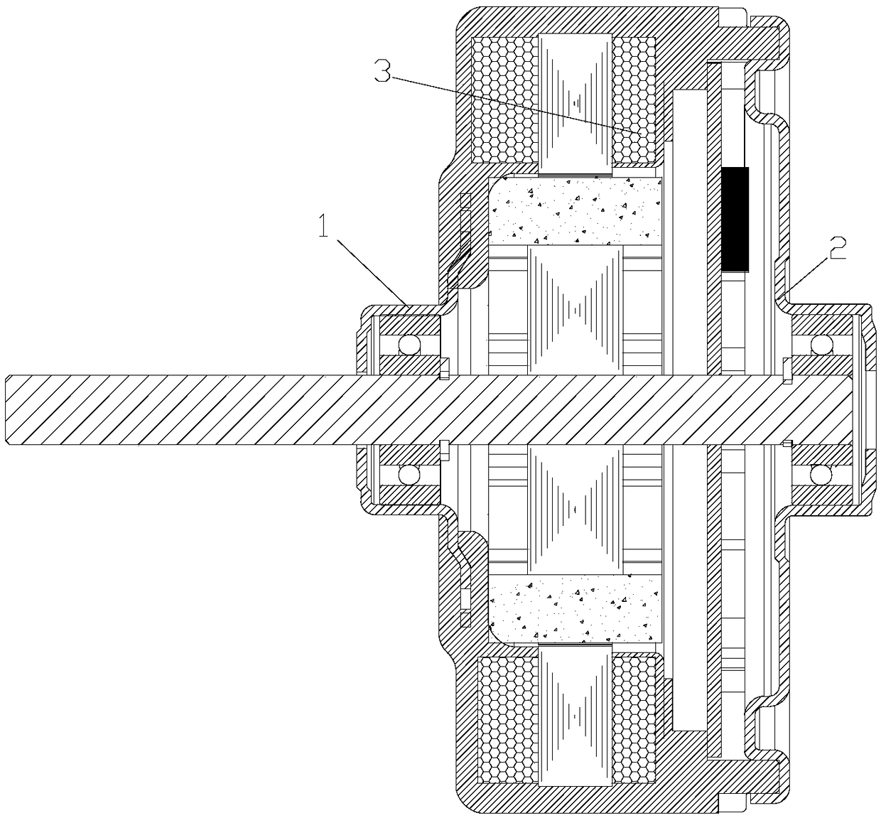 Plastic package motor