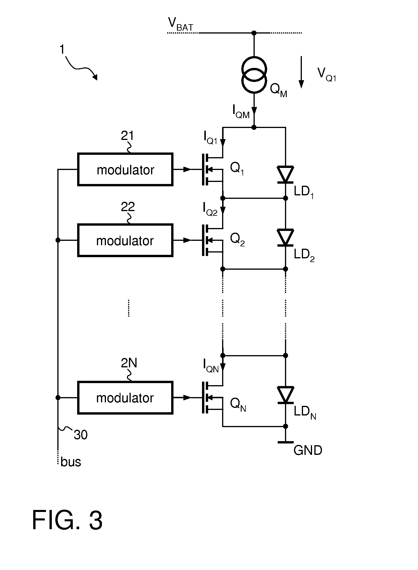 Driver Circuit for Efficiently Driving a Large Number of LEDs