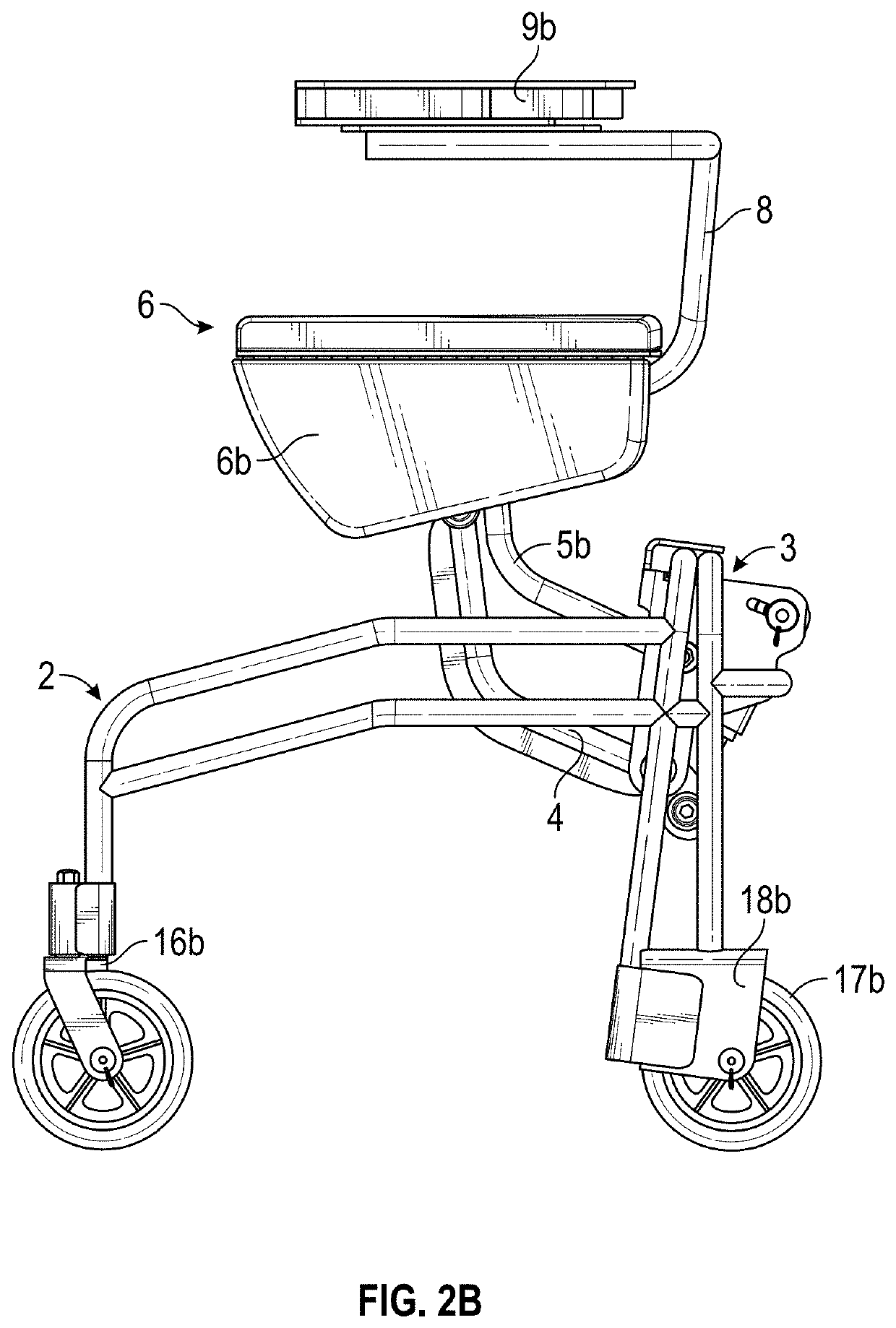 Elevating walker chair