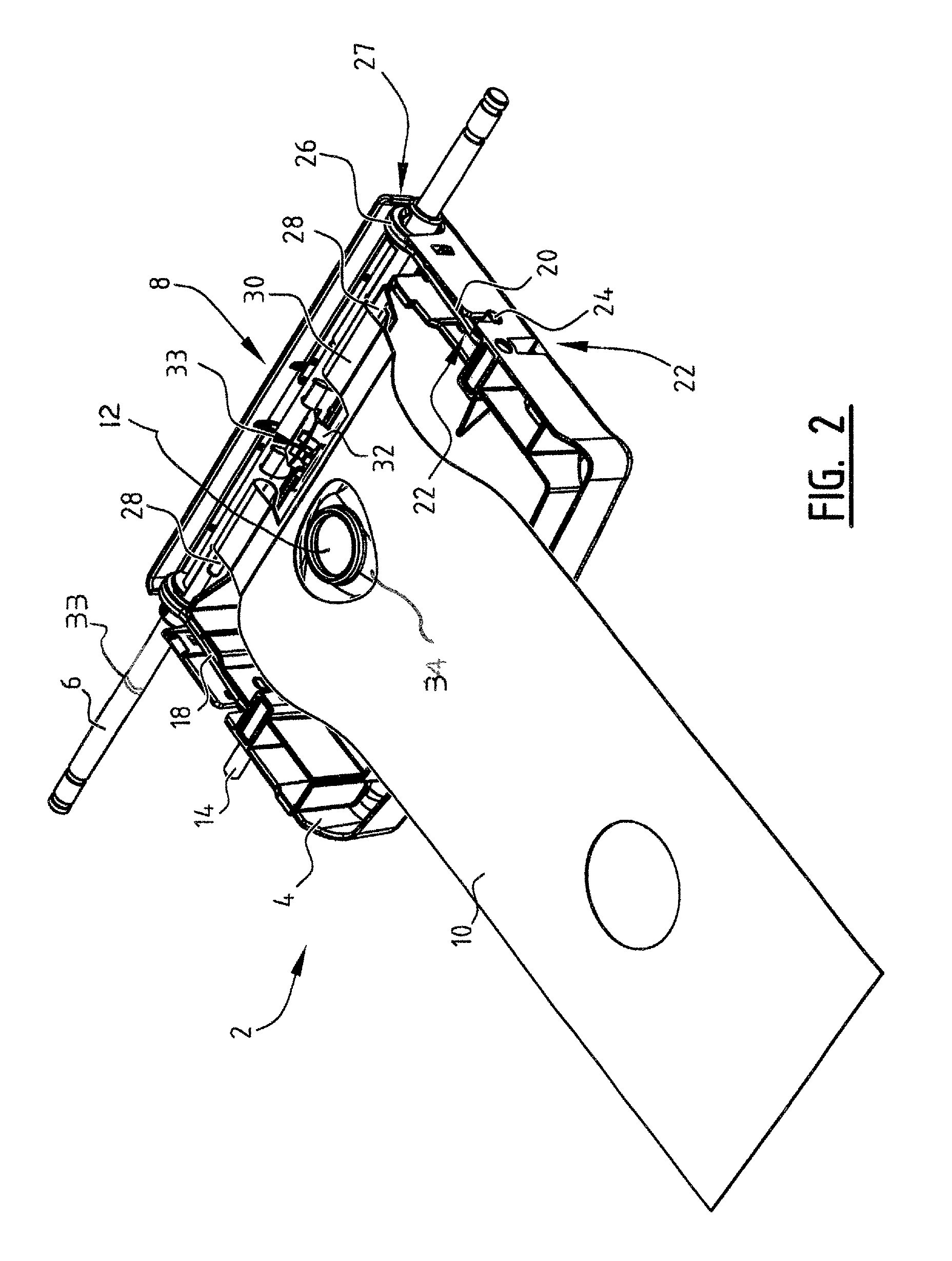 Holder, device and method for sorting and/or transporting products