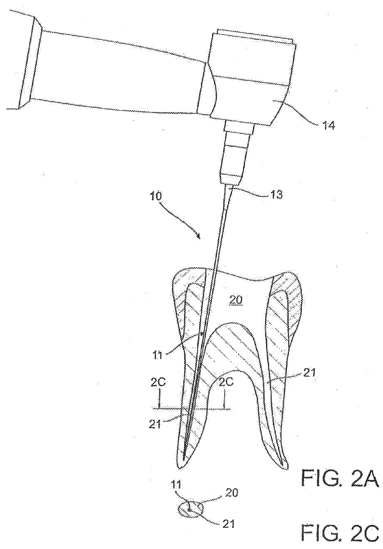 Endodontic instrument for drilling the root canals of a tooth