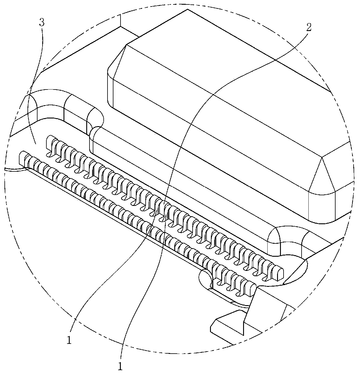 Pin breakage prevention type multi-contact socket