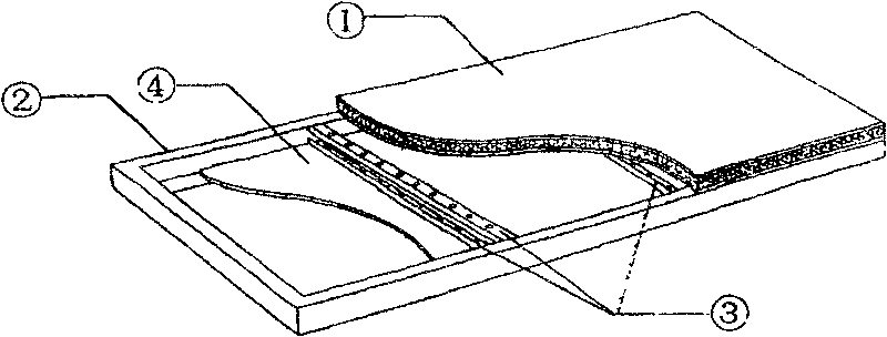 Light unit-built type thermal insulation roof board and technological process thereof