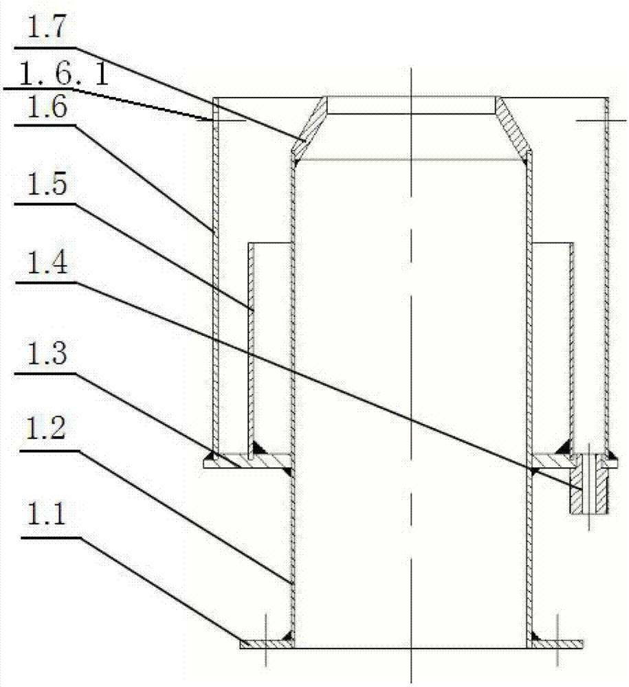 Liquid return preventing chimney