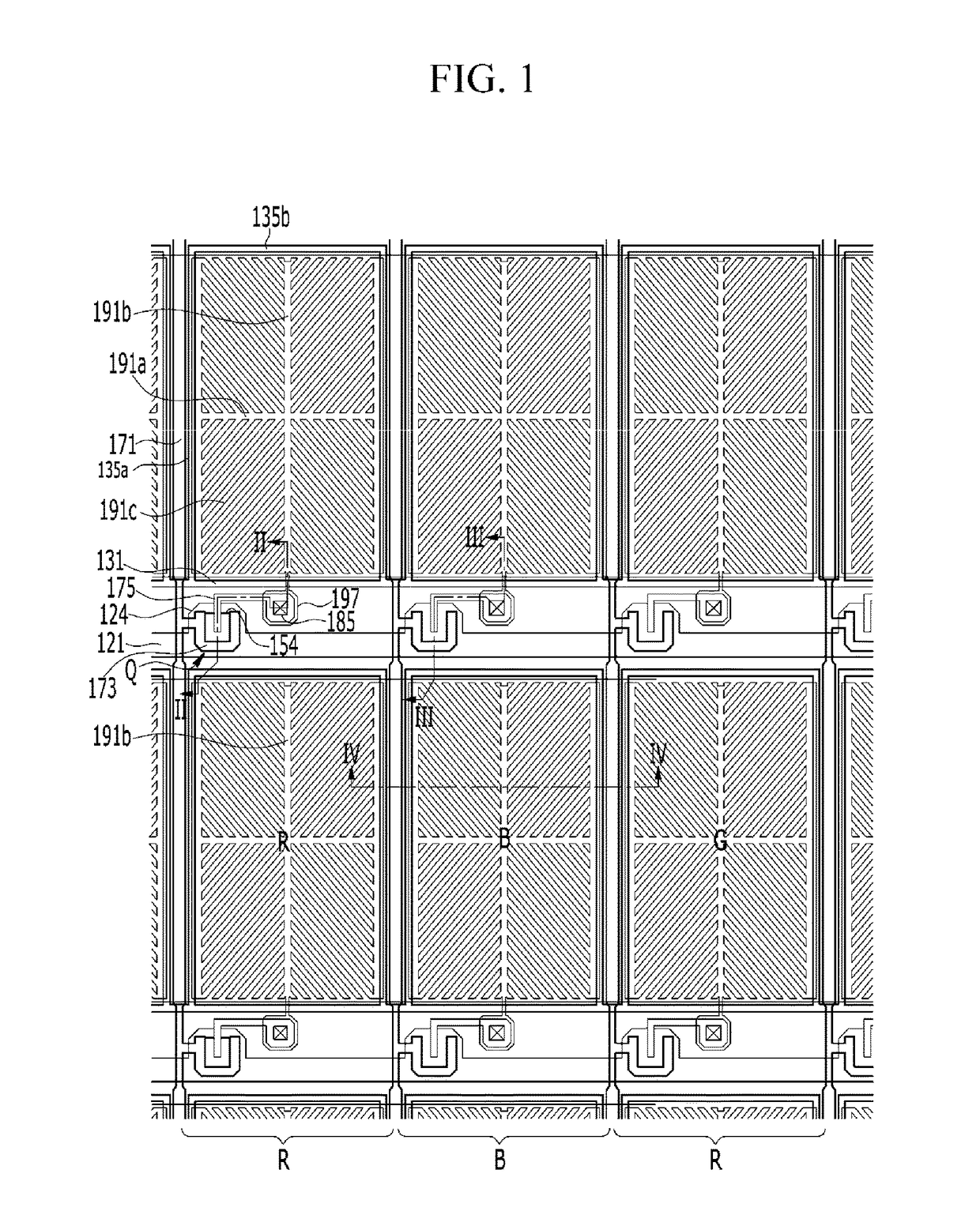 Display device having improved transmittance characteristics