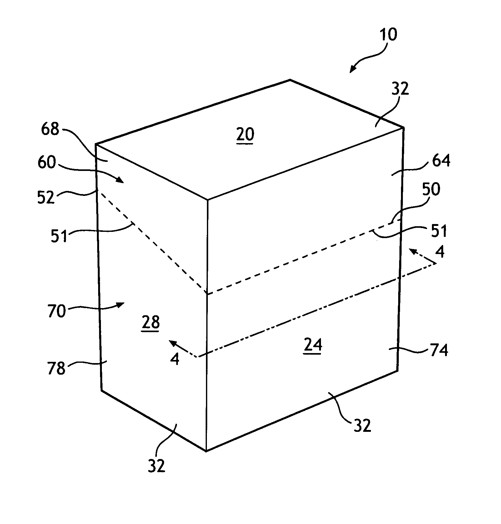 Packaging component for personal care articles