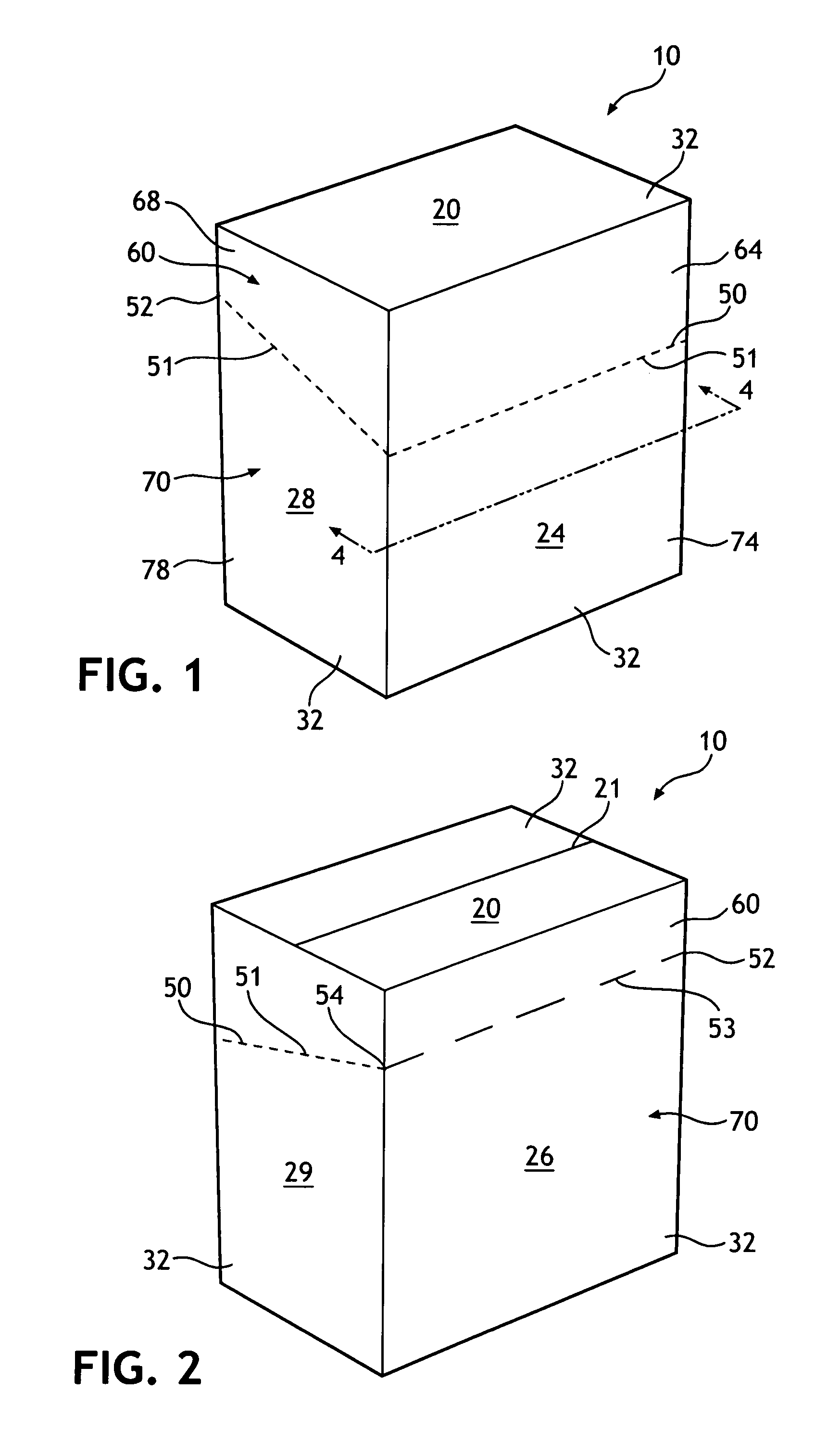 Packaging component for personal care articles