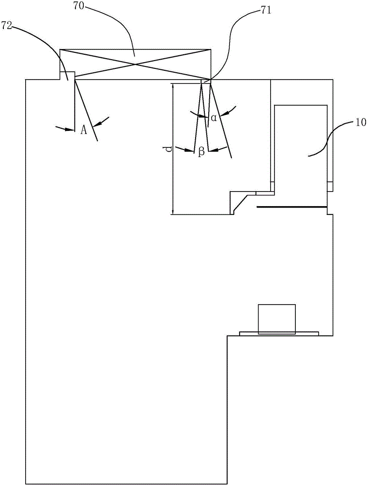 Air curtain system for preventing oil-smoke from escaping