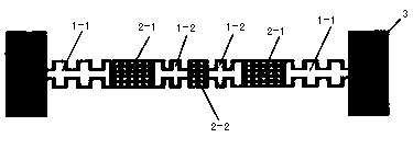 Driving electrode plate and capacitor upper electrode plate separating type RF MEMS switch