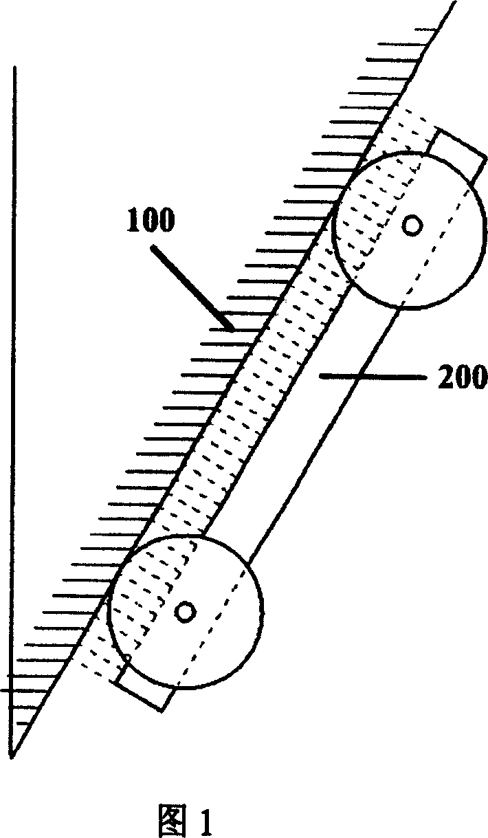 Magnetic adsorption wall climbing robot with curved surface adaptive ability