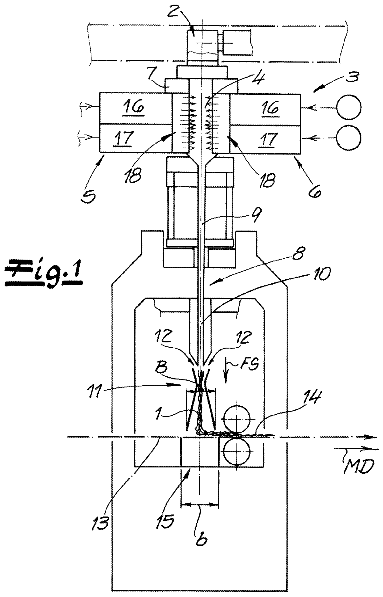 Apparatus for making spunbonded nonwoven from continuous filaments