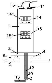 Temperature liquid level monitoring device for liquid immersion power equipment