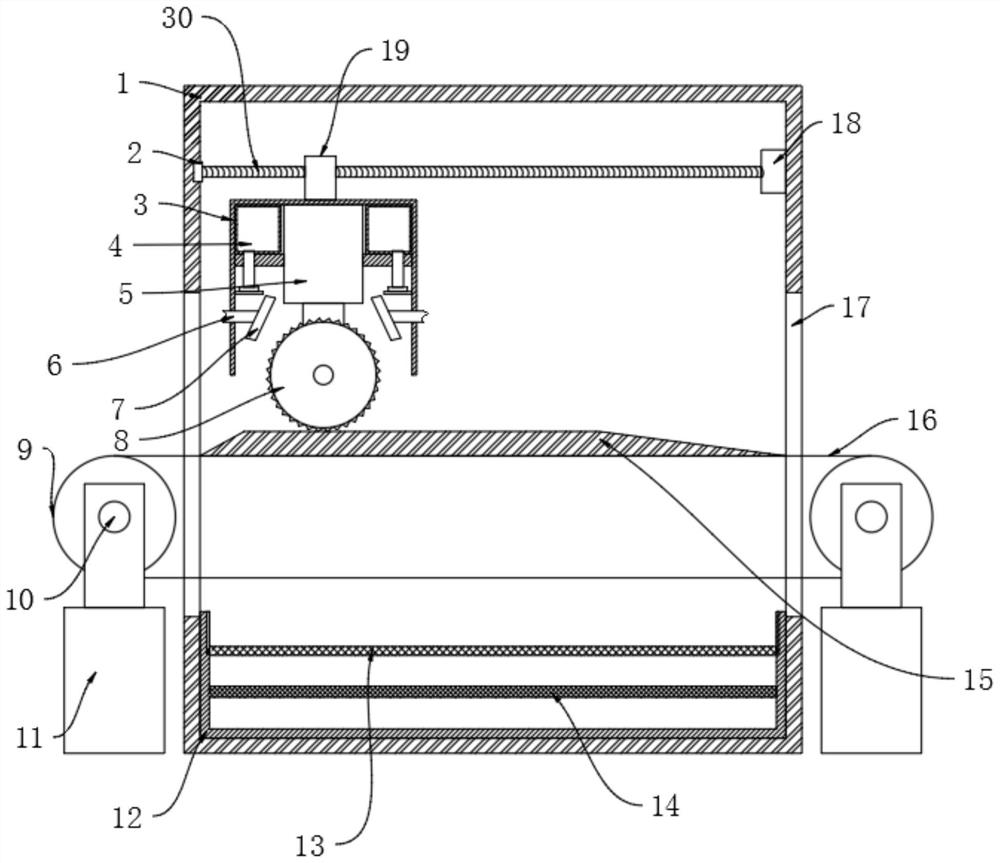 A plate cutting device