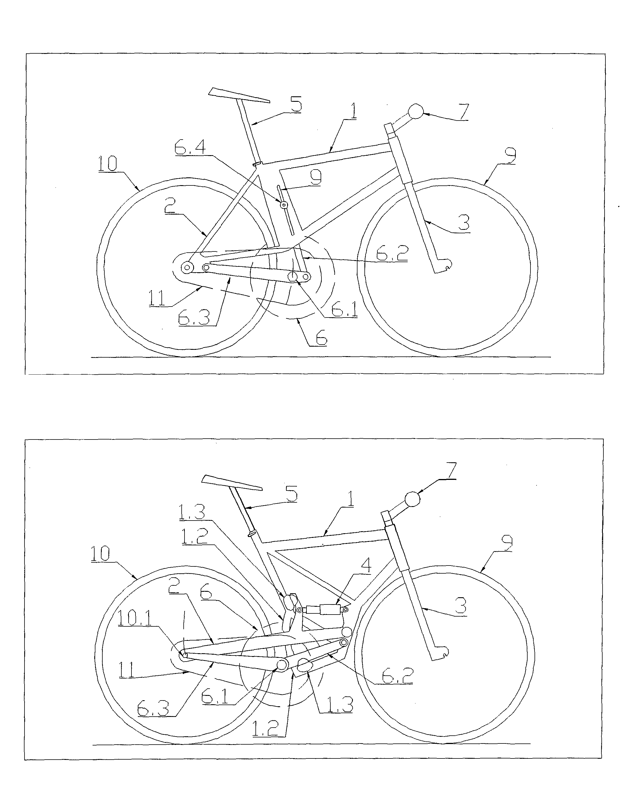 Bicycle, Modifiable for Uphill, Downhill and/or Trail Conditions