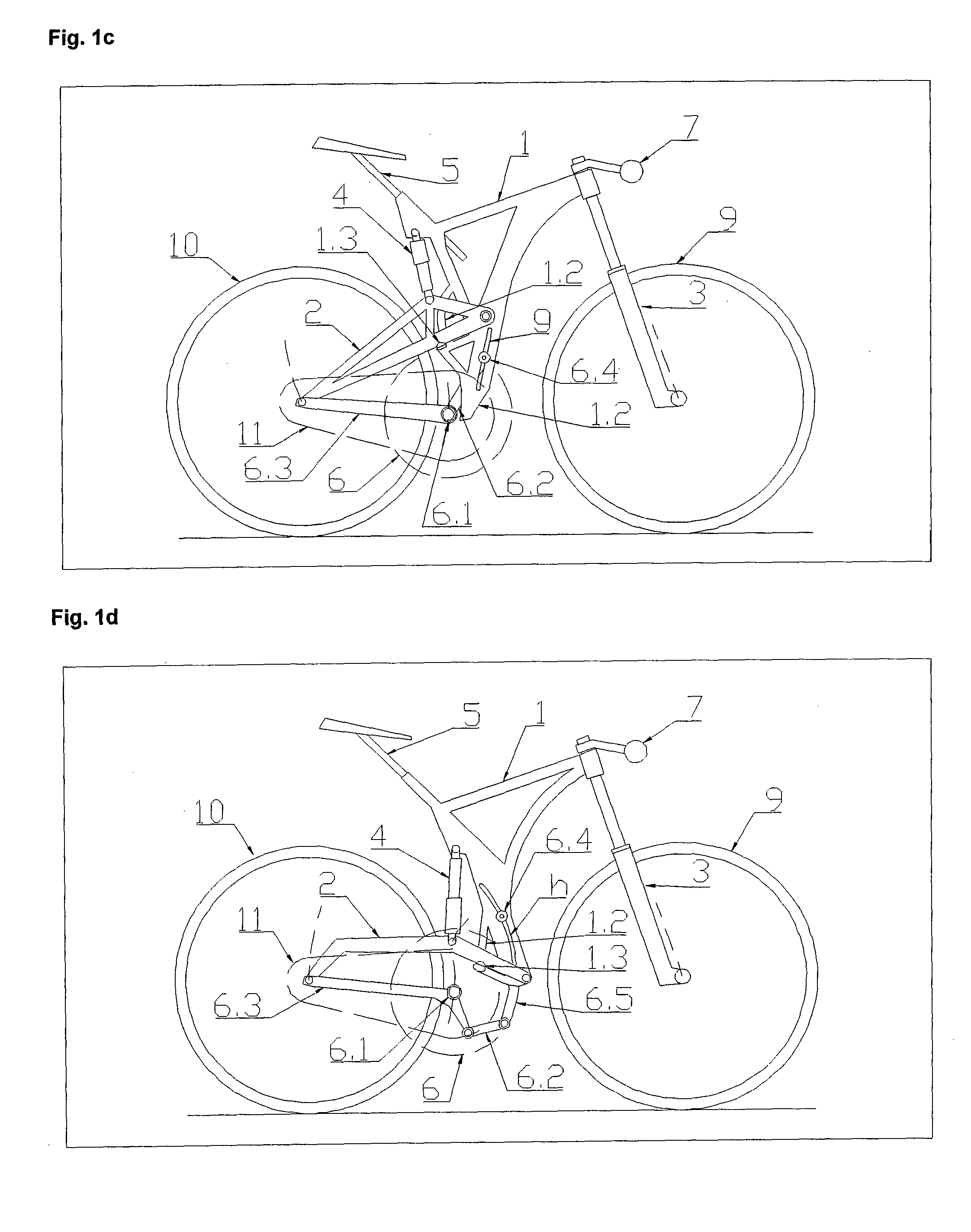 Bicycle, Modifiable for Uphill, Downhill and/or Trail Conditions