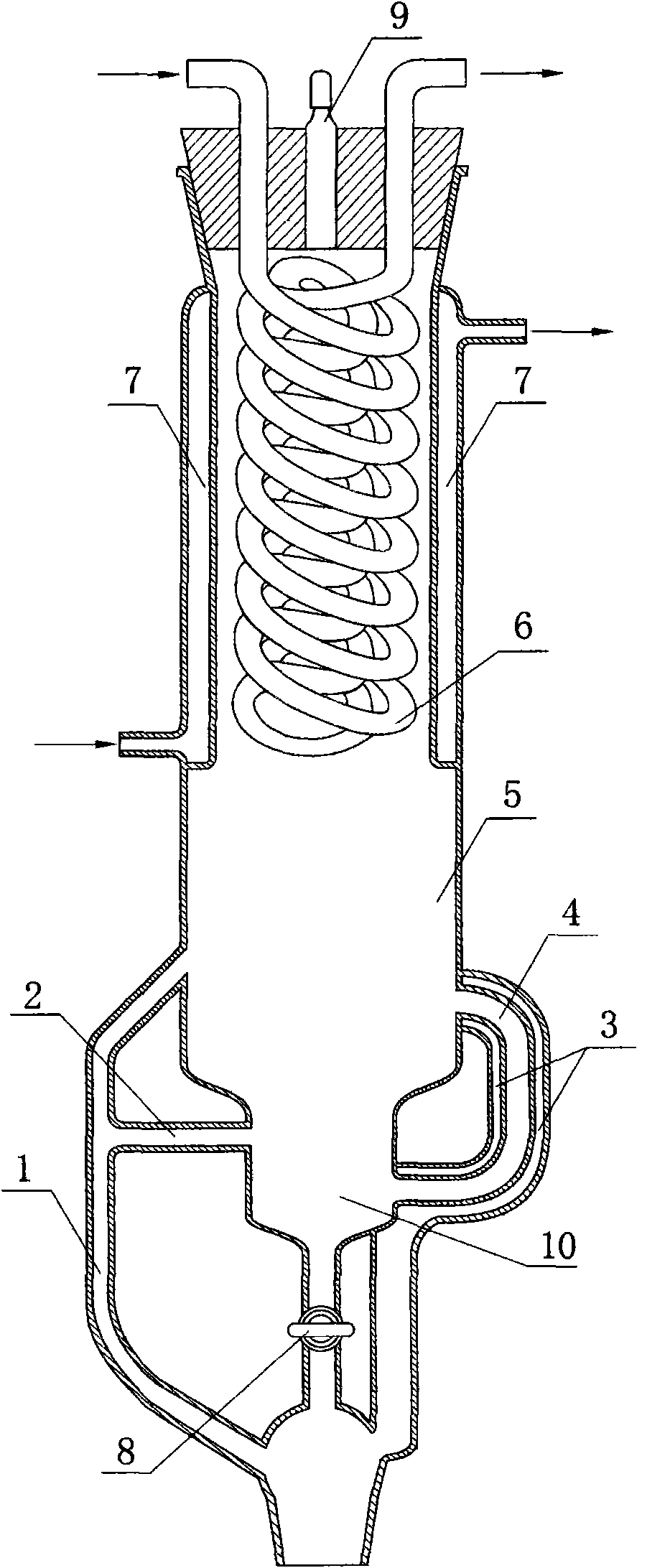 Compact simultaneous distilling and extracting device