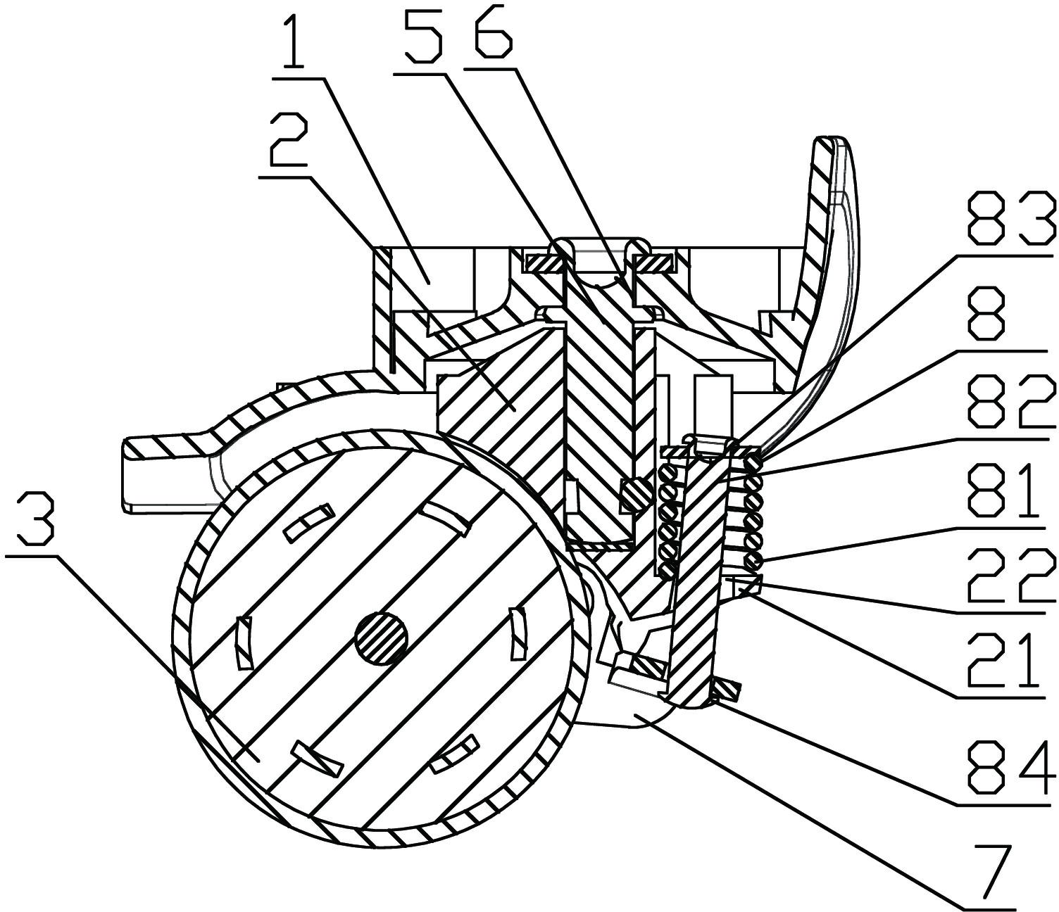 Shock-absorbing universal wheel for luggage